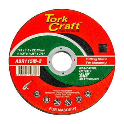 5 + 1 Free Cutting Disc For Masonry 115 X 1.0 X 22.2mm